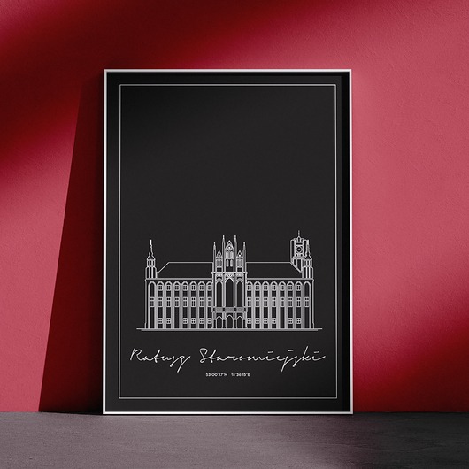 plakaty Plakat Architektura - Toruń -  Ratusz