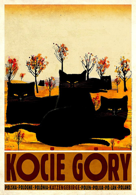 plakaty Plakat Kocie Góry (R. Kaja) 98x68 cm