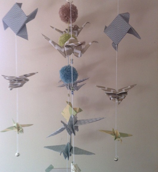 Mobil origami "Pastele" MoiMili