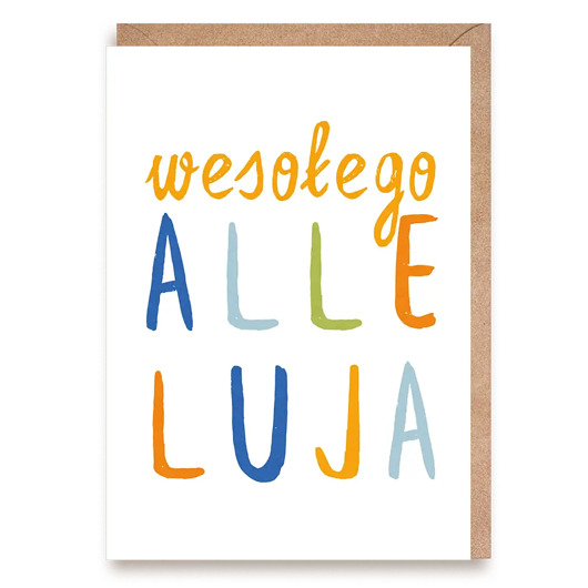 kartki wielkanocne Wesołego Alleluja - Kartka Wielkanocna A6 z Kopertą