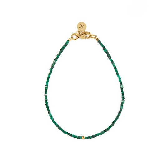 bransoletki z kamieni naturalnych Bransoletka z drobniutkich kamieni spokoju - Wersja Pozłacana