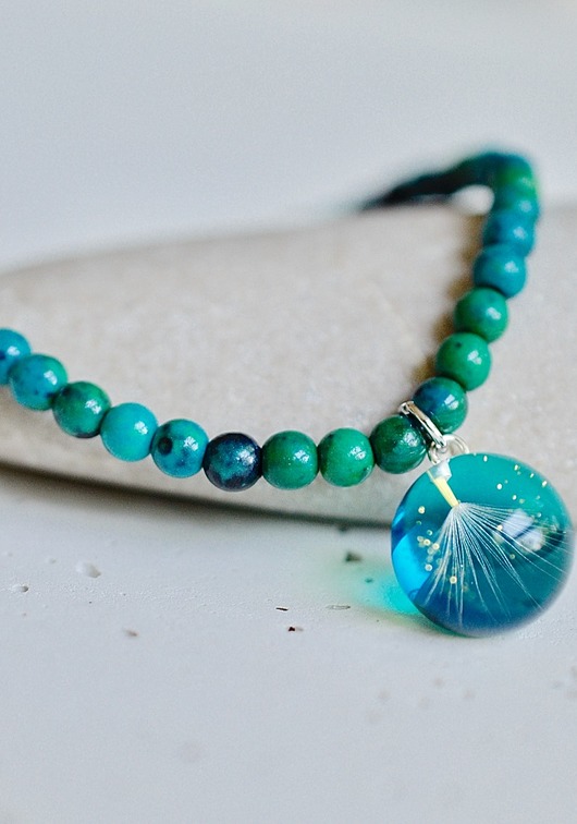 Bransoletka turkusowa hand-made Grol Jewellery