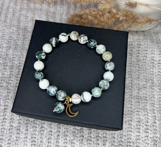 bransoletki z kamieni naturalnych Równowaga agatu