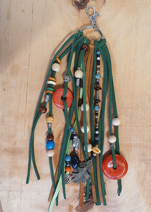 breloki Skórzany brelok boho