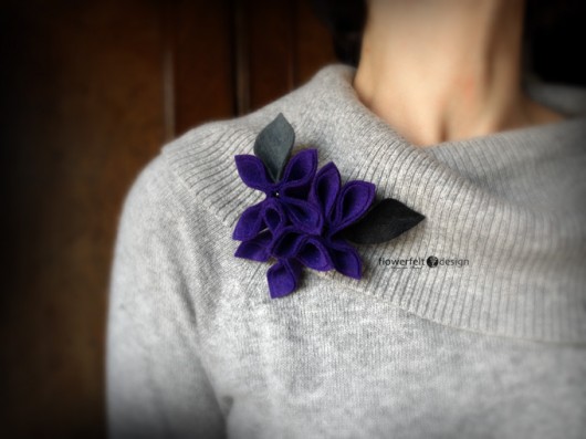 FioletowoCzarna  FlowerFelt Design