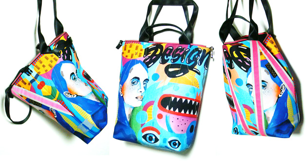 1799 art MIMA bag UNI & Marcin Painta print MIMAbags