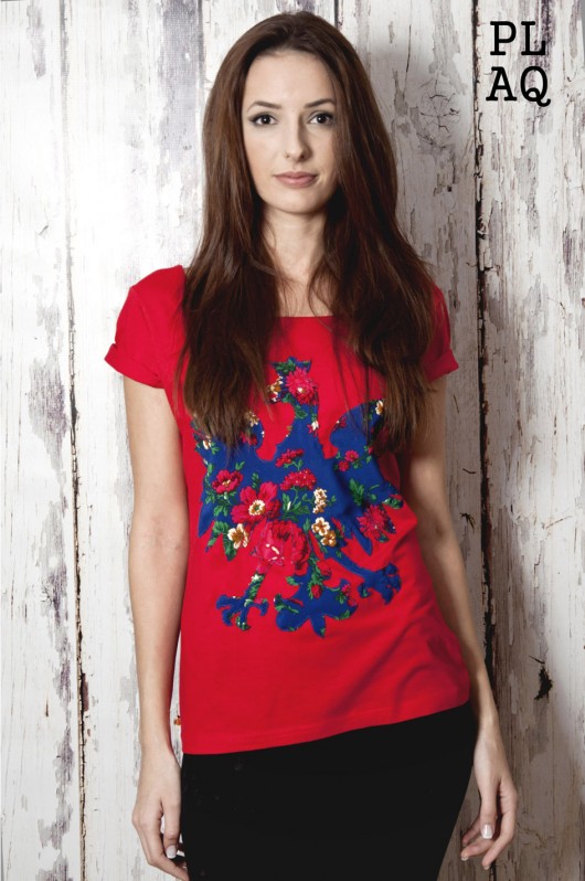 T-shirt PL Flower Red Polaquito r.S polaquito