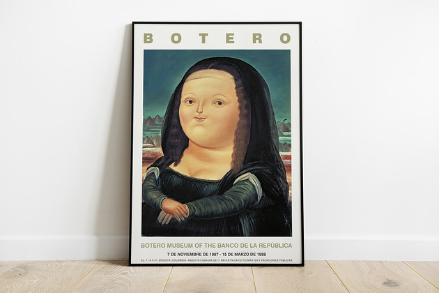 Fernando Botero-Plakat do wystawy Pas De LArt
