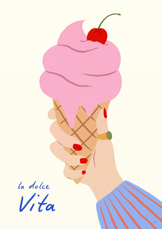 grafiki i ilustracje La dolce Vita