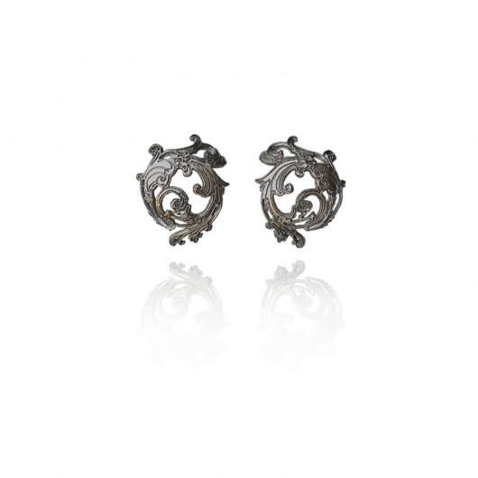 srebrne kolczyki- ERIN KOS jewellery