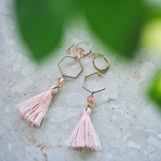 Kolczyki pozłacane z chwostami AllDIY Jewelry