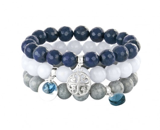 Navy blue, grey & light blue set. Lavoga