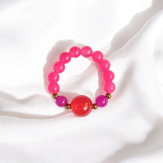 pierścionki elastyczne Pierścionek : SUMMER ENERGY : jadeit