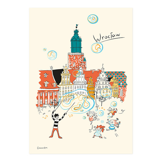 plakaty Plakat Wrocław Kamieniczki