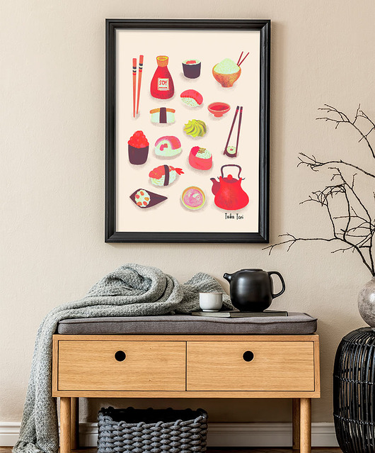 plakaty Sushi Love - plakat fine art