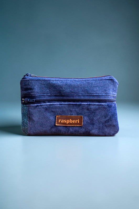 portfele damskie Jeansowy portfel