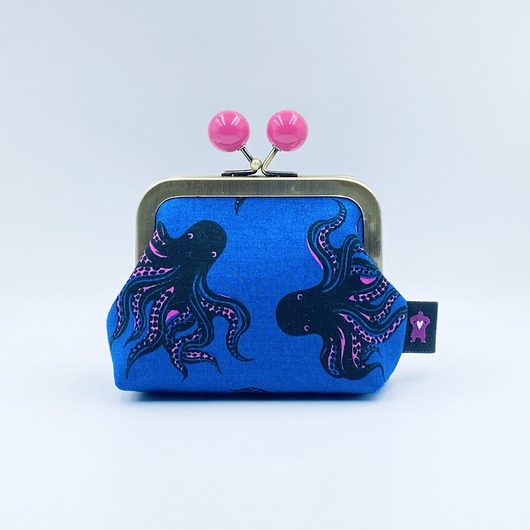portfele damskie Octopus Navy & Pink - Na zamówienie