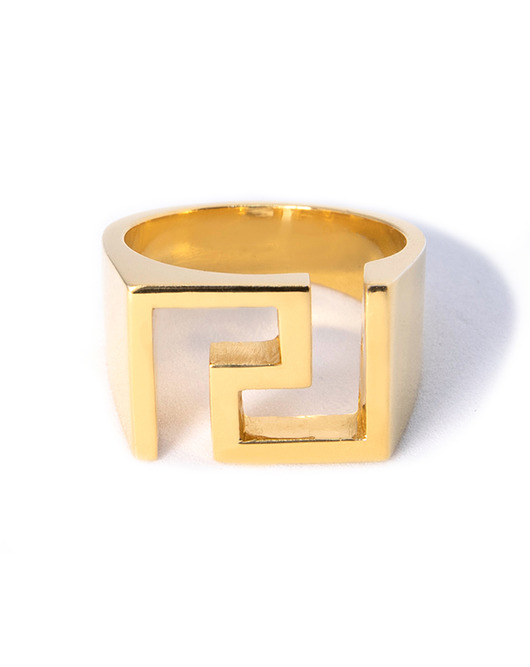 pierścionki złote Sygnet GOLDEN MAZE  ladies'
