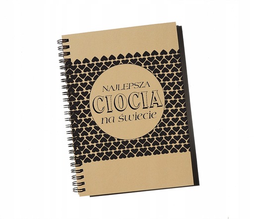 notatniki i albumy Najlepsza Ciocia na świecie, notatnik