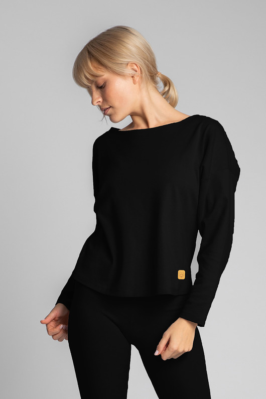 Bawełniana bluza-czarna(LA-037) LaLupa