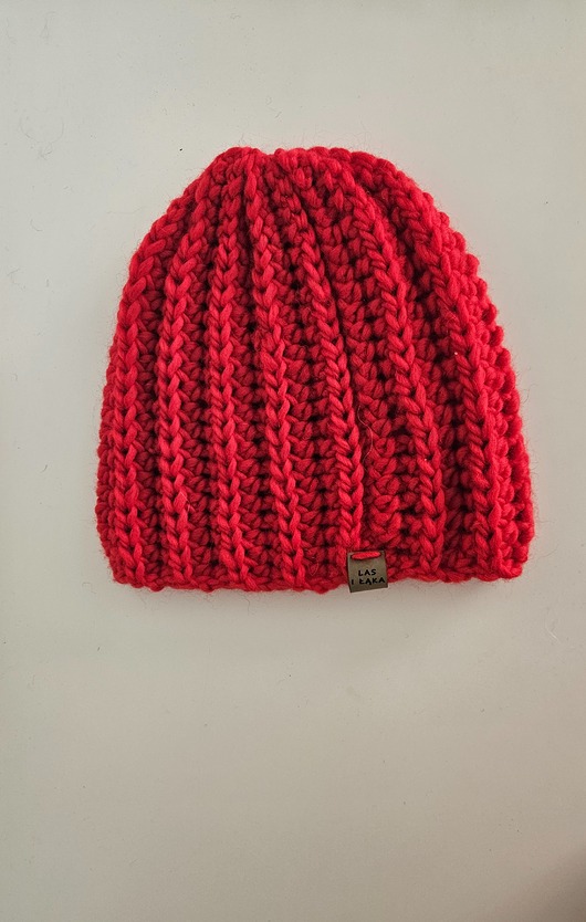 czapki damskie Czerwona Czapka wełniana