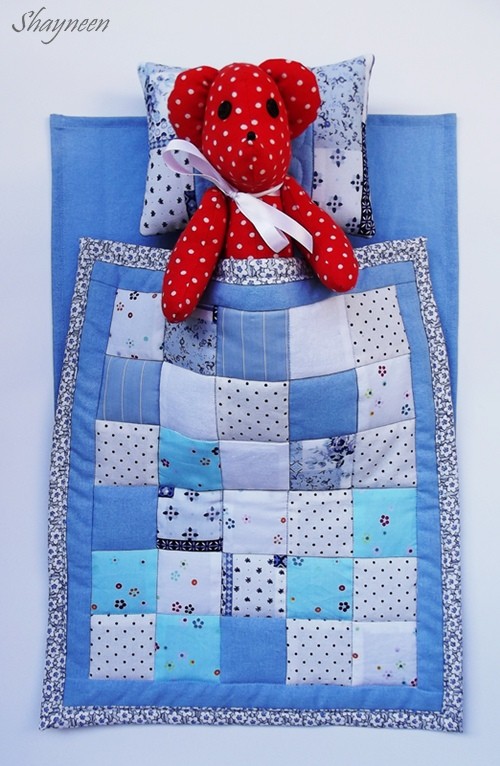 Patchwork dla lalki lub misia ;) Shayneen