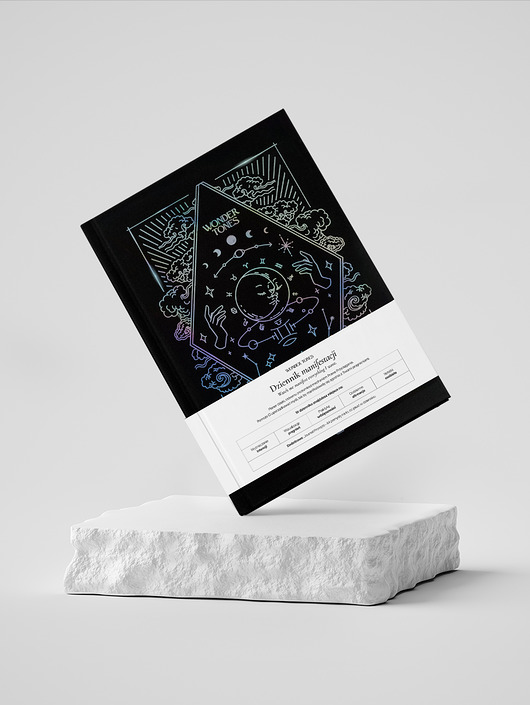 kalendarze i plannery Dziennik Manifestacji  Manifestation Journal Holograficzny BESTSELLER