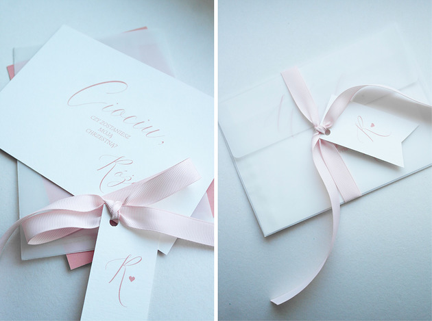 kartki, zaproszenia na chrzest Zaproszenie  dla Chrzestnego i dla Chrzestnej