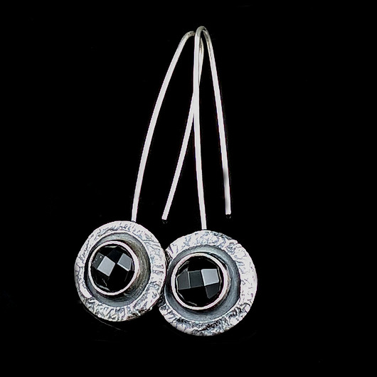 kolczyki srebrne Kolczyki srebrne eleganckie onyksy