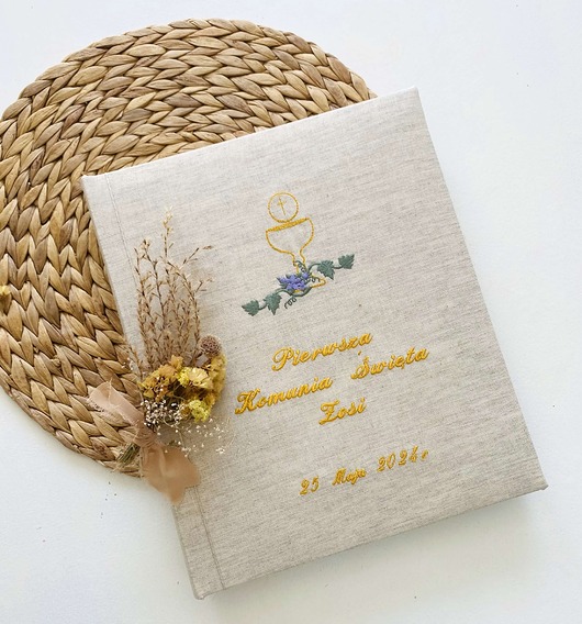 komunia - pozostałe Album Pierwsza  Komunia Święta -kielich