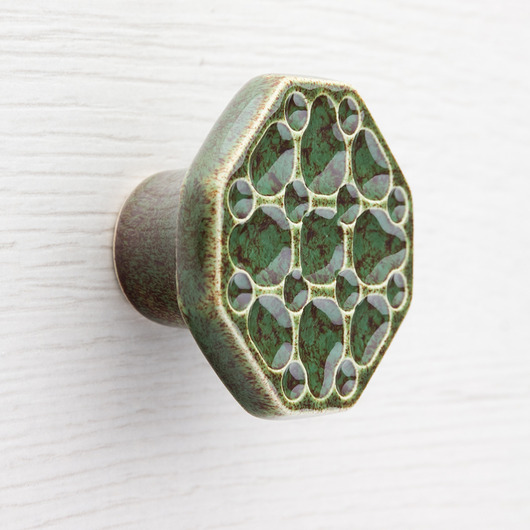 gałki do mebli Gałka do mebli zielono-brązowa wz.11