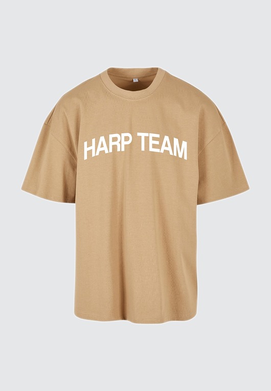t-shirty męskie T-shirt BOXY fit super heavy beżowy