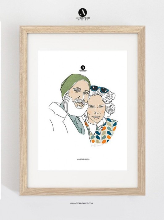 PORTRET NA ZAMÓWIENIE! / ilustracja A4 annaostapowicz