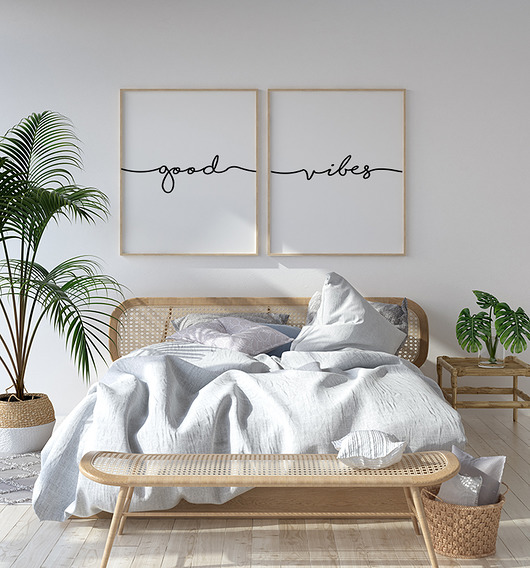 plakaty Good Vibes - dwa plakaty