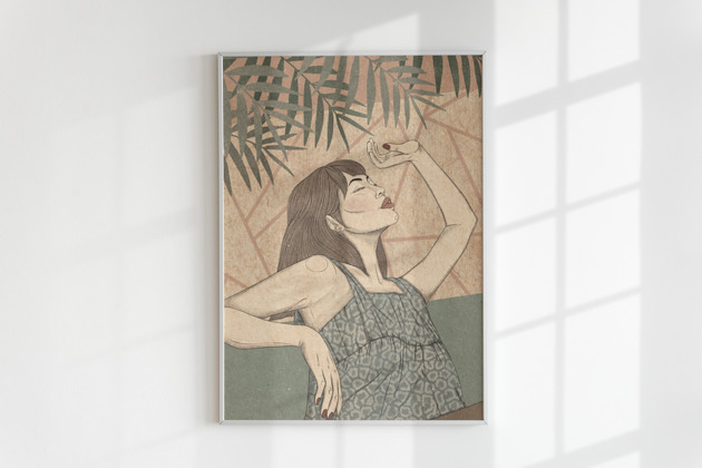 plakaty Plakat MIAMI (ILUSTRACJA)
