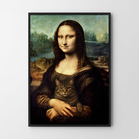 plakaty Plakat Mona Lisa Kociara