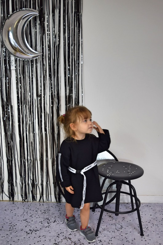 Sukienka shine tape MOON CHILD Dzianinowe