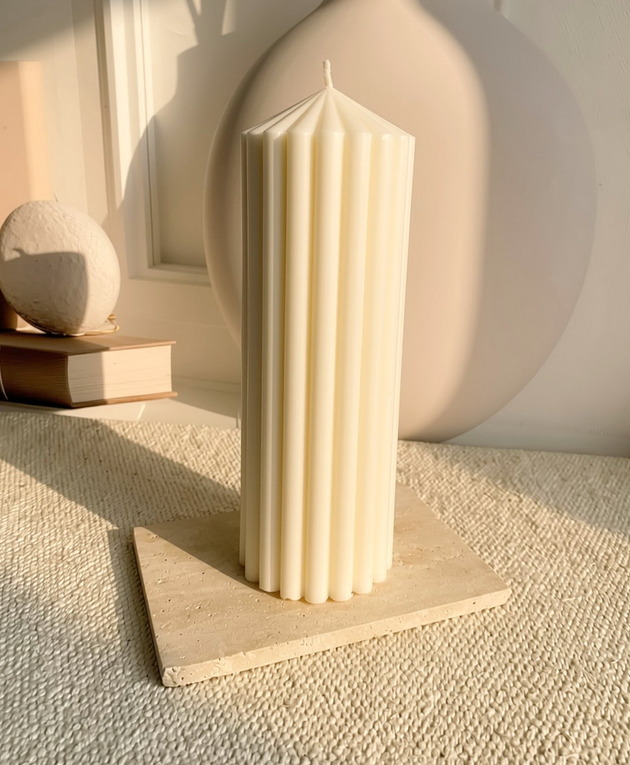 świeczniki i świece Świeca ekologiczna sojowa dekoracyjna "Elegance" 200x70mm