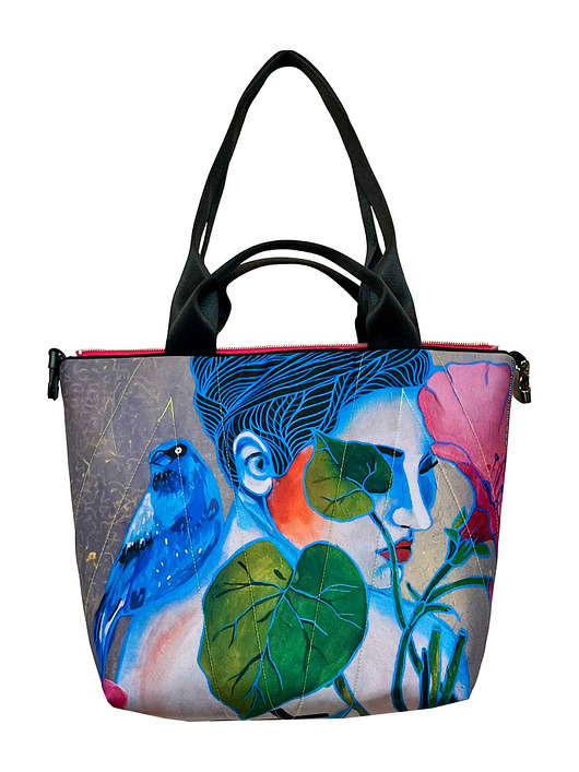 torby na ramię Art MIMA bag SHORT & Marcin Painta print