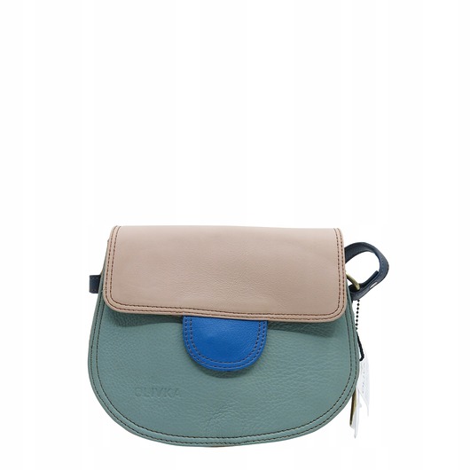 torby na ramię Torebka damska skórzana skóra naturalna listonoszka elegancka eko OLIVKA