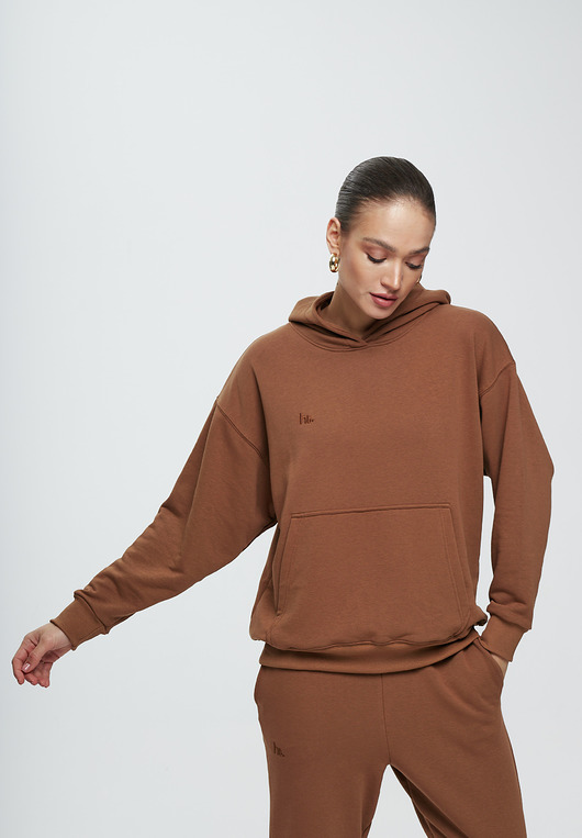 bluza z kapturem damska Bluza hoodie STUDIO Hot Chocolate damska