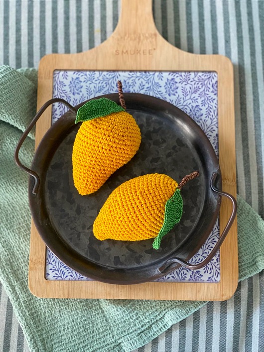 zabawki - inne Szydełkowy owoc mango