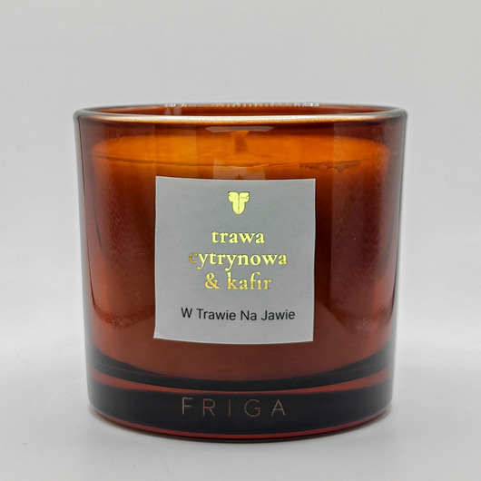 świece zapachowe W TRAWIE NA JAWIE - Trawa Cytrynowa Liscie Kafiru - świeca rzepakowa