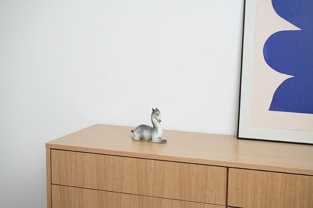 figurki i rzeźby Ceramiczna figurka sarna, duński design, lata 70, produkcja: Dania