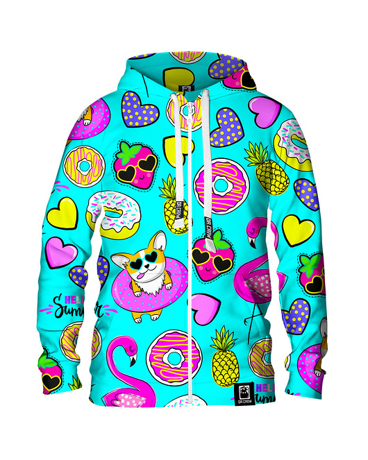bluzy męskie Męska Bluza Expres Zamek DR.CROW Fashion Summer