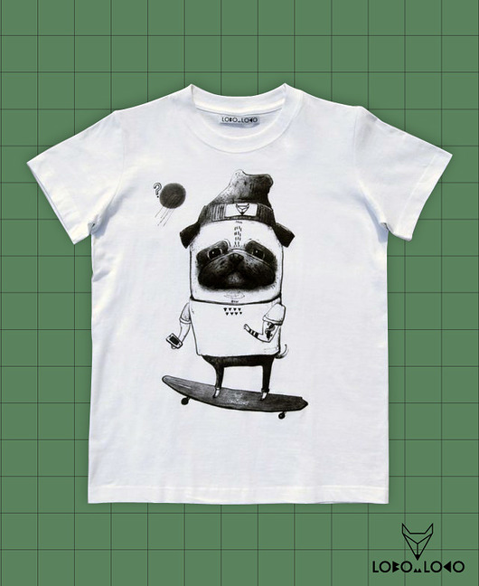 T shirt Mops na longboardzie 158-164 cm (12-13)  Friedman Jewelry