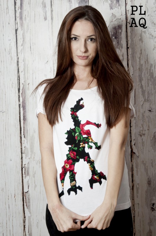 T-shirt Krk Flower White Polaquito r.S polaquito