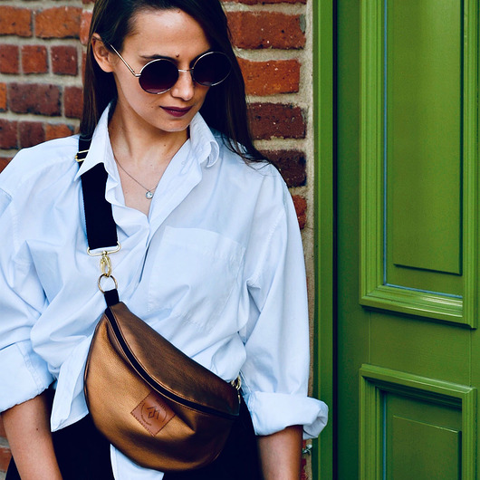 Nerka / torebka Mili Belt Bag L - stare złoto Militu