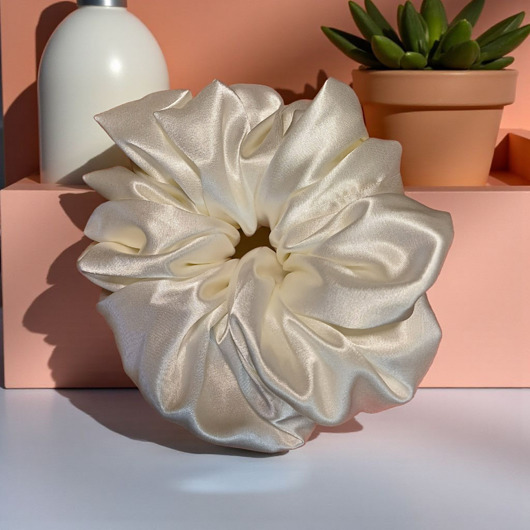 gumki do włosów Scrunchie X XL .Satynowa gumka