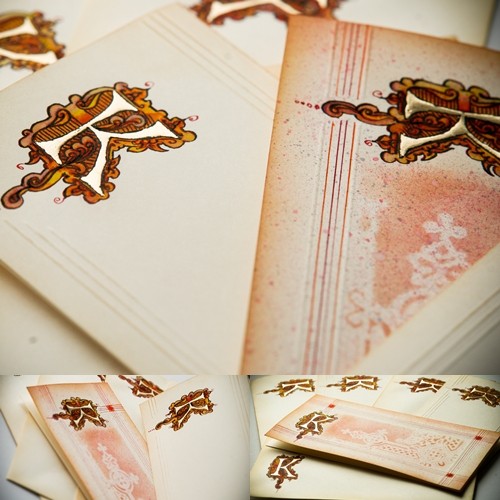 Elegancki papier listowy - zamówienie HERBE DESIGN